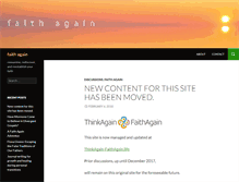 Tablet Screenshot of faithagain.org